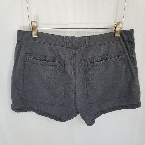 Linen Converse Grey Booty Shorts - Picture 2 of 5